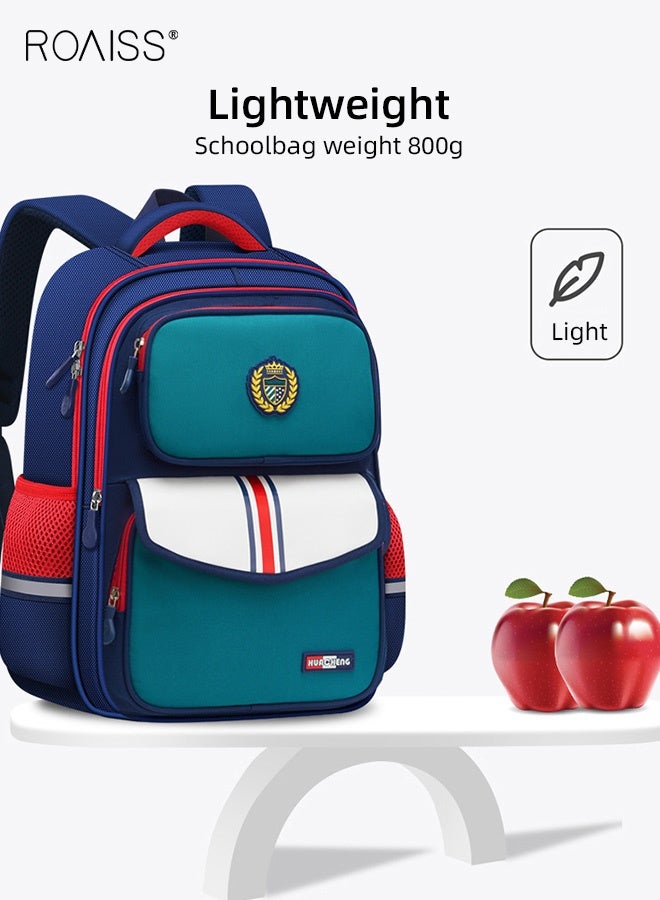 roaiss Children's Trolley Backpack Can Climb Stairs Large Capacity Waterproof Wear-Resistant Student Backpack Scientific Weight-Reducing Schoolbag for Elementary Boys and Girls - Image 5