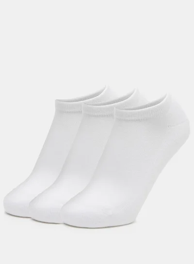 داش Women's Solid Ankle Length Sports Socks - Set of 3