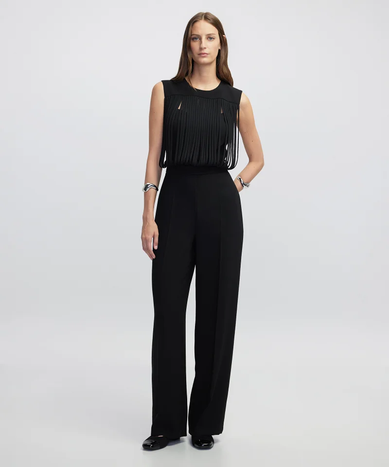 Draped Strip Jumpsuit