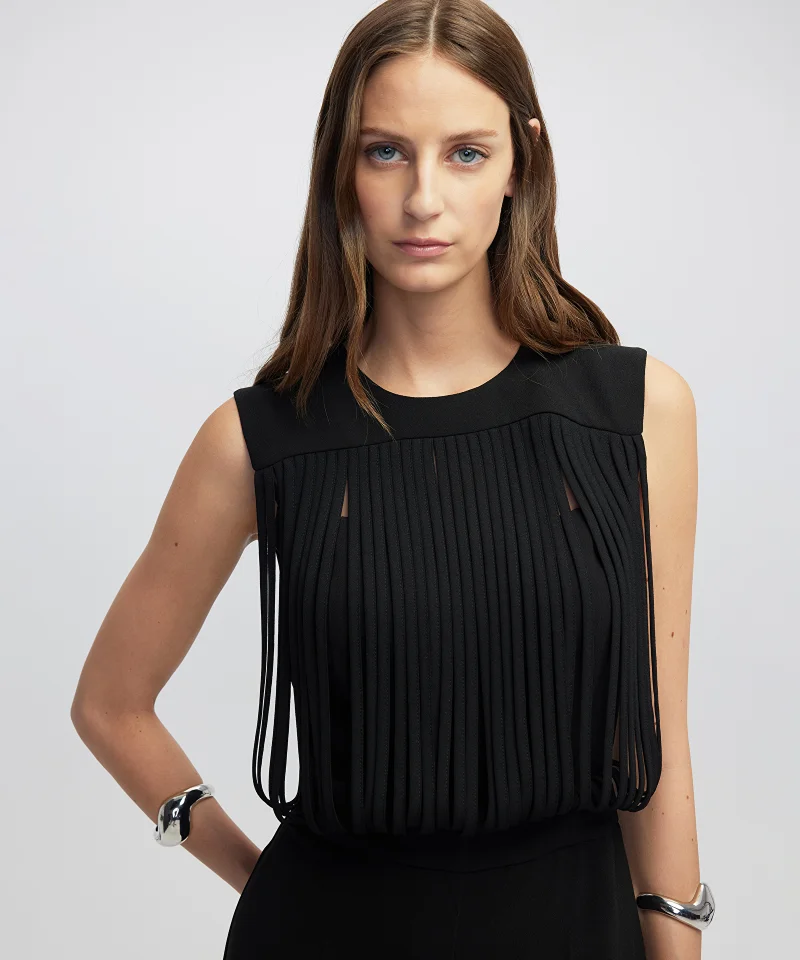 Ipekyol  Draped Strip Jumpsuit for Women | Best Price UAE