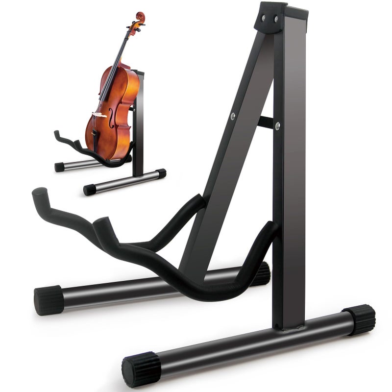 GeeWin Cello StandAFrame Folding Violin Support StandCello Holder for 1844 Cellos Guitar StandGuitars for Acoustic Electric GuitarBassGuitar Holder StandBlack - Image 2