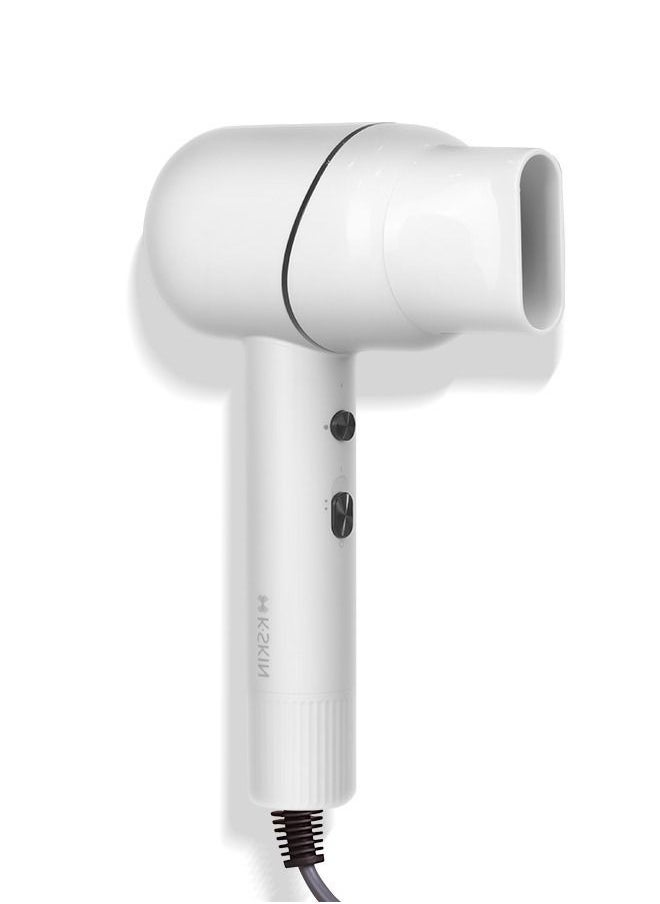 Hair-friendly Constant Temperature Low-noise Hair Dryer White