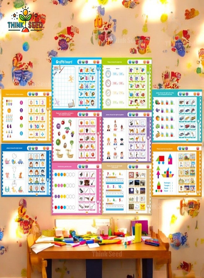 Think Seed | Smart Study Intelligence Book for Kids | Fun Musical Learning Toy with ABCs, Numbers, Shapes & Sounds | Creative Educational Gift for Ages 2 3 4 5 6 7 8 - Image 4