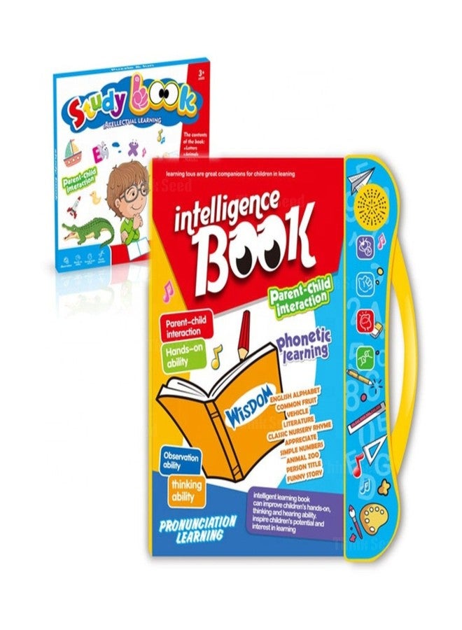 Think Seed | Smart Study Intelligence Book for Kids | Fun Musical Learning Toy with ABCs, Numbers, Shapes & Sounds | Creative Educational Gift for Ages 2 3 4 5 6 7 8 - Image 1