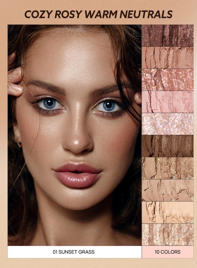 Peach C Seasonal Blending Eyeshadow Palette - 01 Sunset Grass by Peach C for Women - 0.28 oz Eye Shadow - Image 3