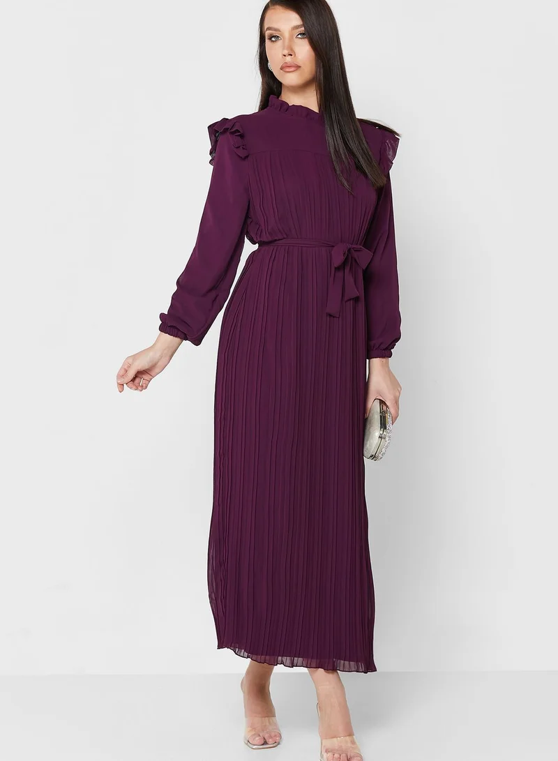 Khizana Pleated Shift Dress