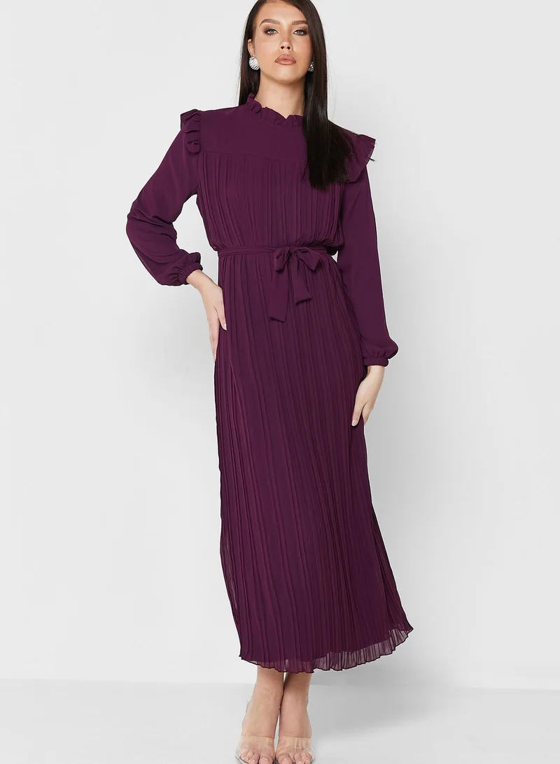 Khizana Pleated Shift Dress
