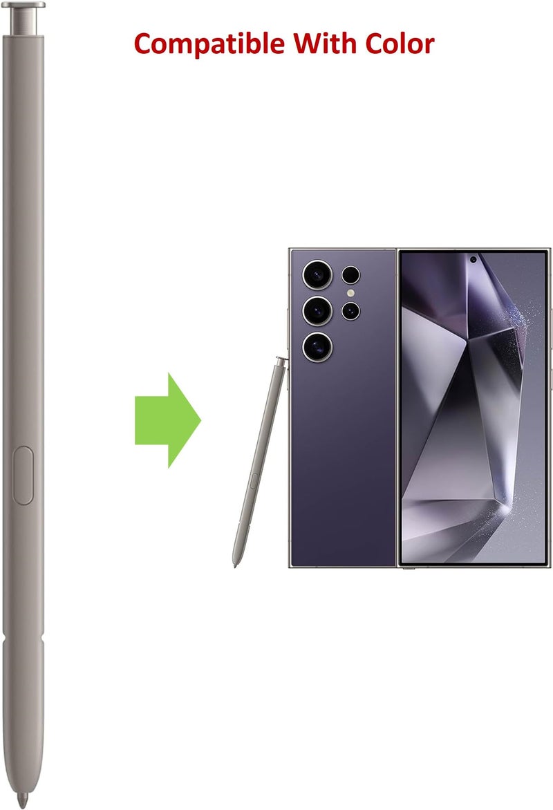 SLQ Galaxy S24 Ultra S Pen [WithBluetooth |4096 Pressure Sensor ] Replacement for Samsung Galaxy S24 Ultra 5G All Versions Touch S Pen S24 Ultra Stylus Pen with 5xTips/Nibs (Violet) - Image 3