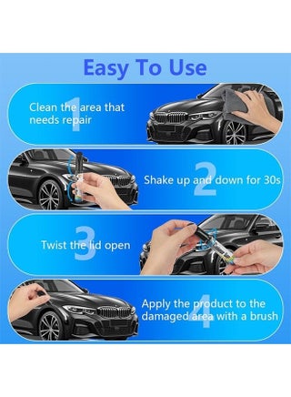 2 Pcs Car Scratch Remover Car Paint Scratch Repair Car Scratch Remover Pen Car Accessories Car Pro Mending Car Remover Scratch Repair Paint Pen Automotive Touch Up Paint (Black) - view 5