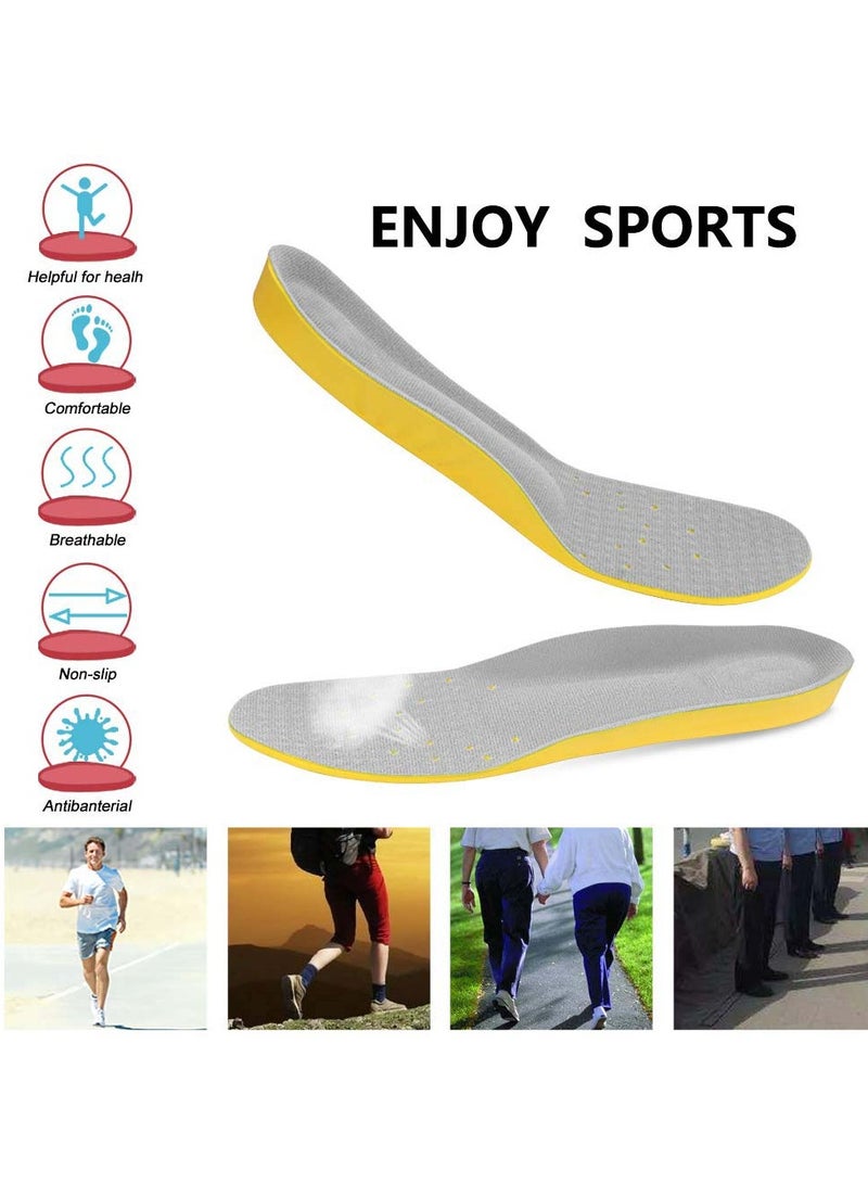 Barakah Memory Foam Insoles, PU Sport Insoles, Comfortable Breathable, Shock Absorption Arch Support Insoles (Men 38-42.5/ Women 37-42) - Image 4