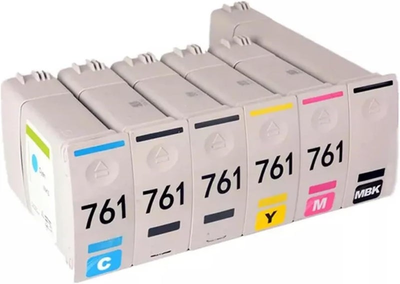 Compatible for HP DesignJet T7100 T7200 761 Pigment Ink Cartridge(Matte Black) - Image 4