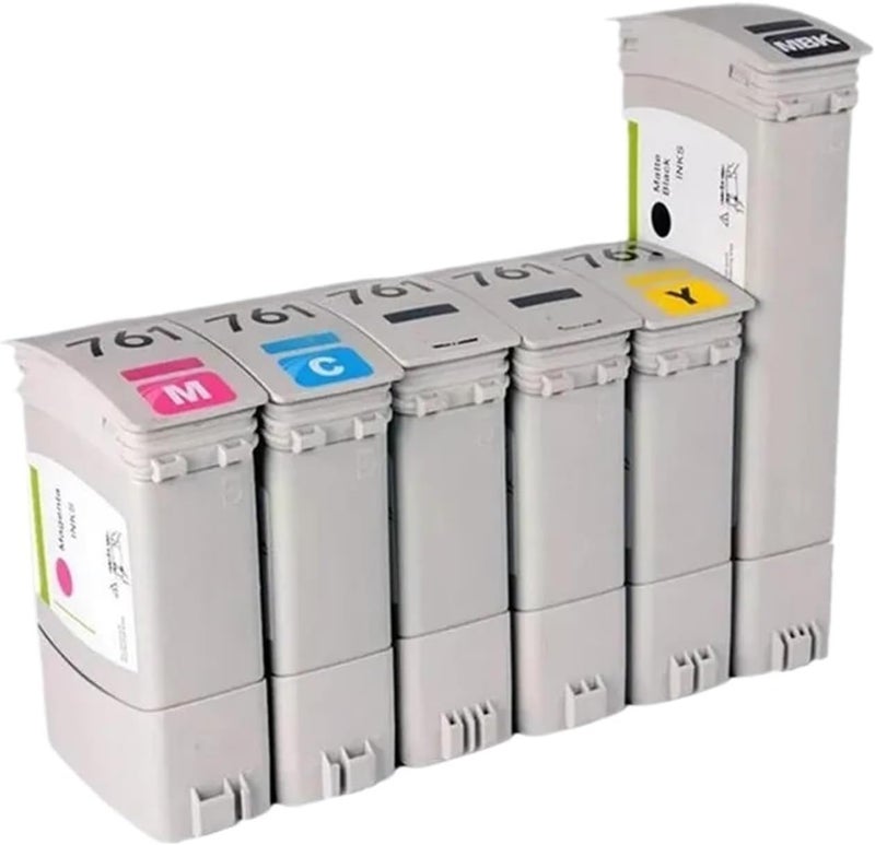 Compatible for HP DesignJet T7100 T7200 761 Pigment Ink Cartridge(Matte Black) - Image 2