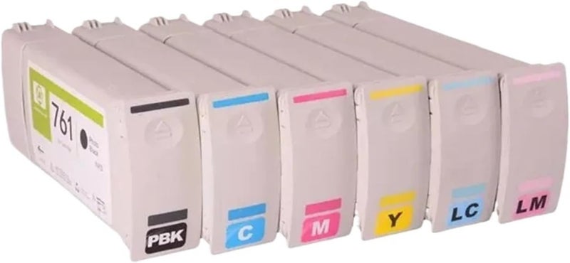 Compatible for HP DesignJet T7100 T7200 761 Pigment Ink Cartridge(Matte Black) - Image 3