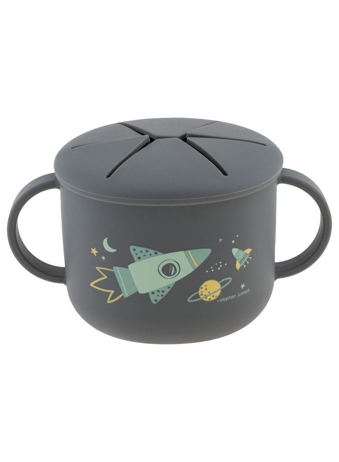 Stephen Joseph, Silicone Snack Cup, Snack Cups for Babies and Toddlers, Space - Image 1