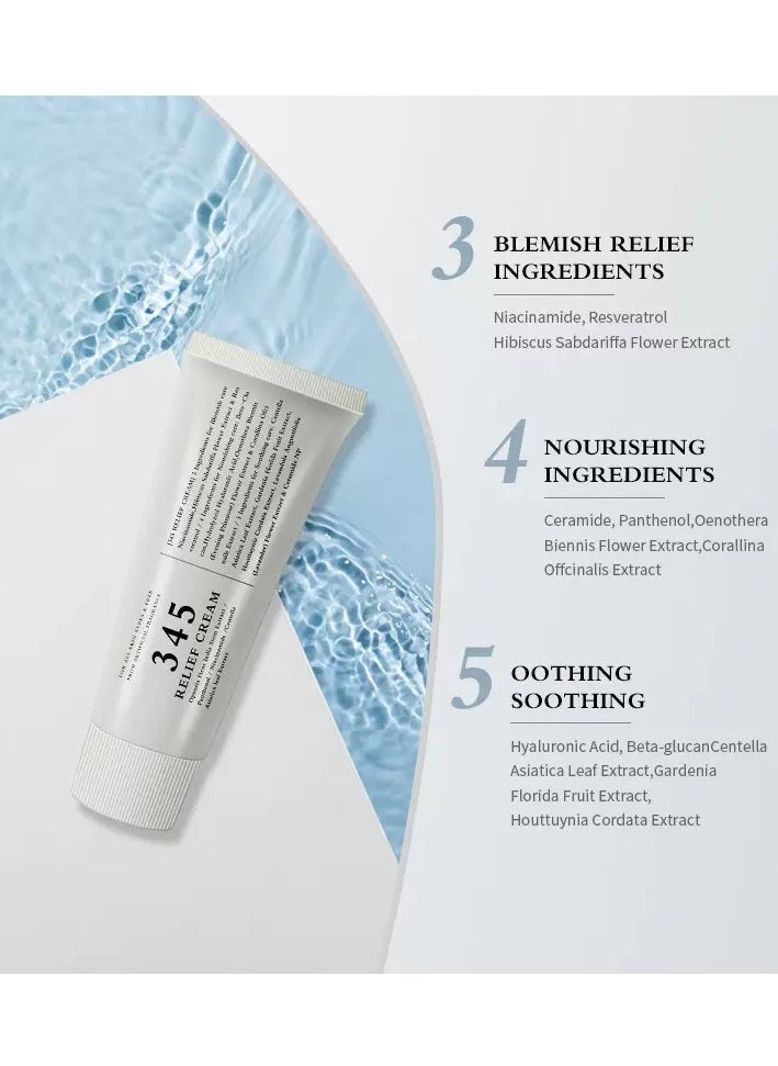 Dr. Dr.Althea 345 Relief Cream Daily Face Moisturizer Blemish Relief Care Soothing Recovery & Moisture with Niacinamide, Panthenol Korean Vegan Skincare for All Skin Types 1.7 Fl Oz. 50ml  - Image 2