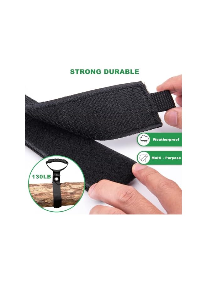 Green Tiger Heavy Duty Storage Straps for Cables, Storage Straps 3 in 1 Multifunction, Hoses and Ropes, Extension Cord Organizer with Handle for Pool Hoses, Garden Hoses, Cords, Boat and Cables, 4PCS-28'' + 22'' - Image 5