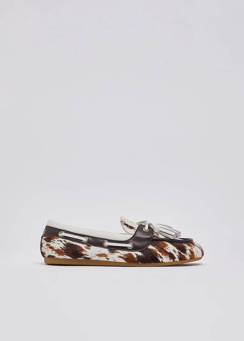 ليو جو Pony Hair Loafers