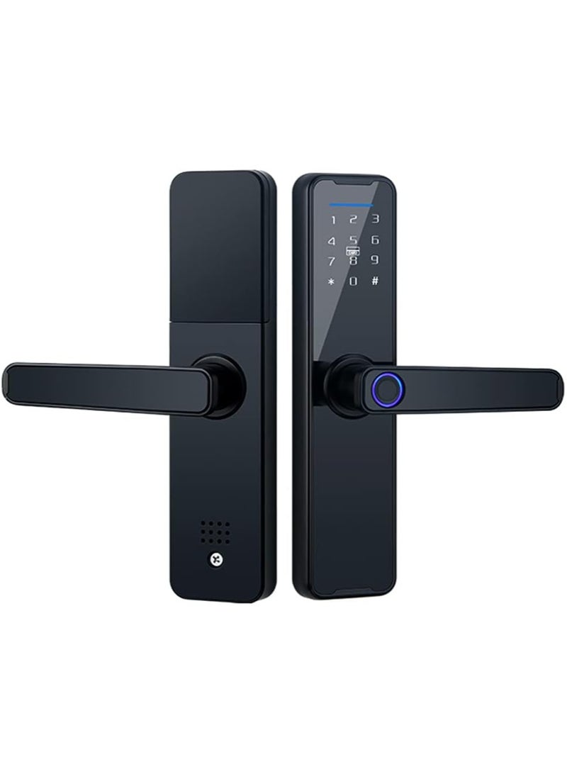Smart Door Lock, Fingerprint Smart Door Lock, Electronic Deadbolt with 4 Ways Password, TUYA Control, Fingerprint and Key - Image 2