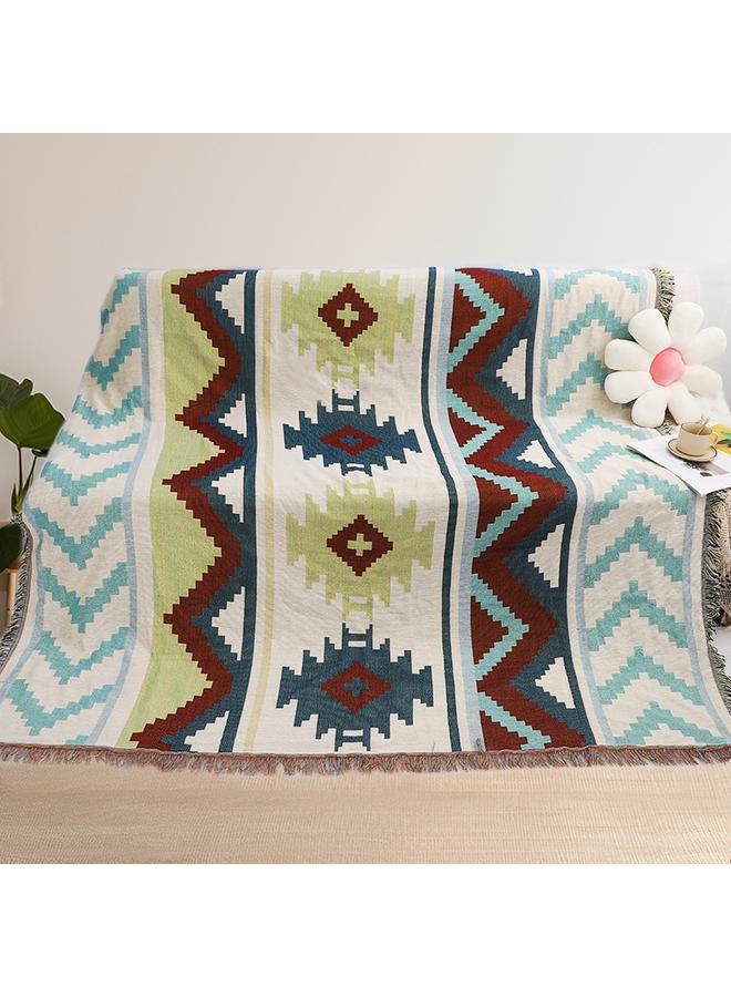 Bluejw Picnic Blanket Ethnic Style Camping Multi-functional Thread Blanket Customizable Sofa Blanket Sofa Towel Cover Blanket Camping Mat Picnic Mat - Image 1