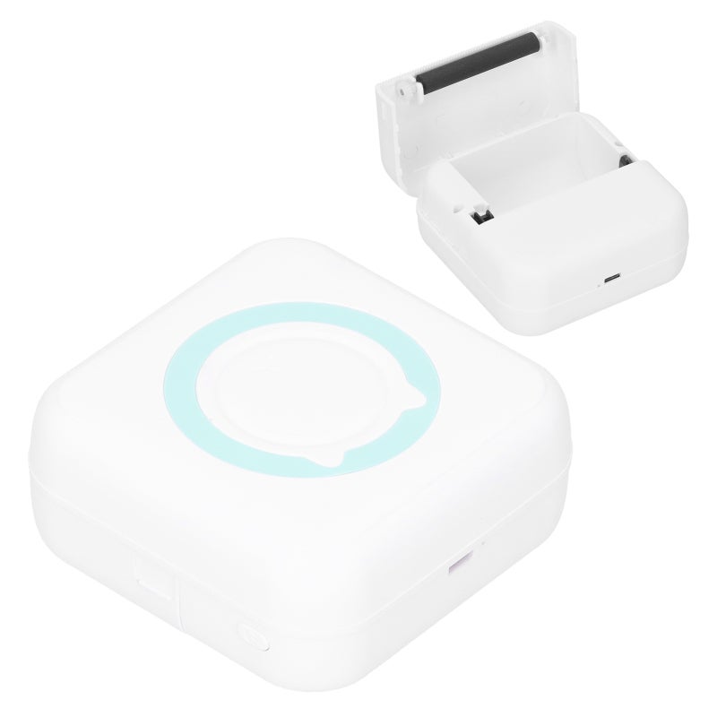 Portable Mini Printer: Green, 200dpi High Resolution, No Ink Cartridges - Advanced Thermal Printing Tech, Multifunctional Wireless Bluetooth Printer for Photo, Label, Wrong Question & On-the-Go Use - Image 5