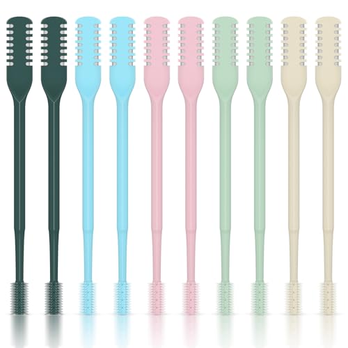 CNTVO 10 Pcs Nasal Hair Cutter, 2-in-1 Double Sided Nose Hair Trimmer, 360° Rotating Manual Nose Hair Trimmer for Men and Women, Portable Professional Nasal Remover for Home Travel Essentials - Image 1