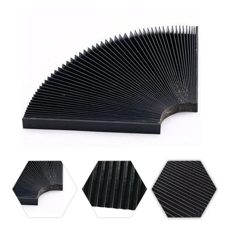 150mm Black Flexible Dust Cover For CNC Milling Machine Guide Rail Tool Protection - Image 5