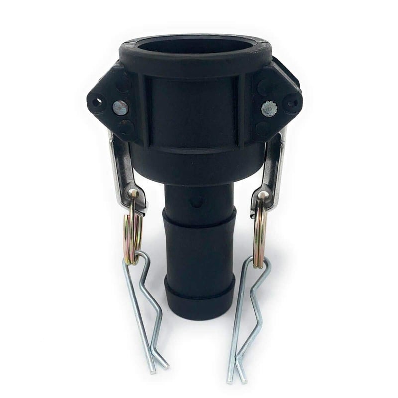 Gloxco Poly Cam Lock Fitting, Type C, 1" Female Camlock x 1" Hose Shank, Each - Image 1