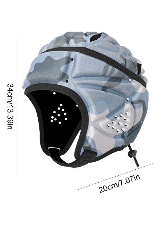 OASIS-TH - Rugby Headguards, Soft Football Helmet Football Rugby Goalkeeper Helmet Scrum Cap Soft Shell Helmet Soccer Headgear Head Protection Special Needs Protection for Youth - Image 1