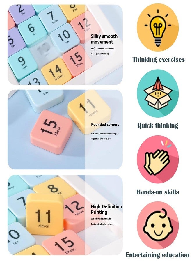 CartHome Puzzle Game, Sliding Game Set Funny Educational Tool Suitable for Most Age Brain Training Cognitive Development Team Building Problem Solving Leisure Activity Entertainment - Image 4