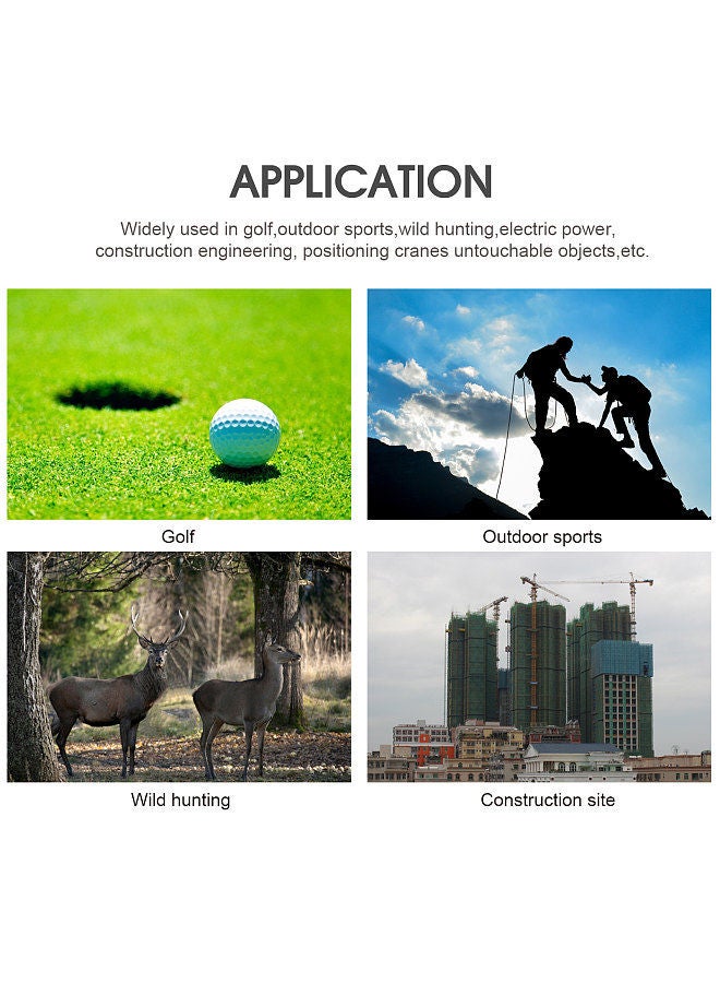 Generic Golf Rangefinder with LCD Touch Screen 6X Magnification 600M / 800M USB Rechargeable Range Finder Distance Meter with Speaker Slope Function Flag Locking Vibration  - Image 2