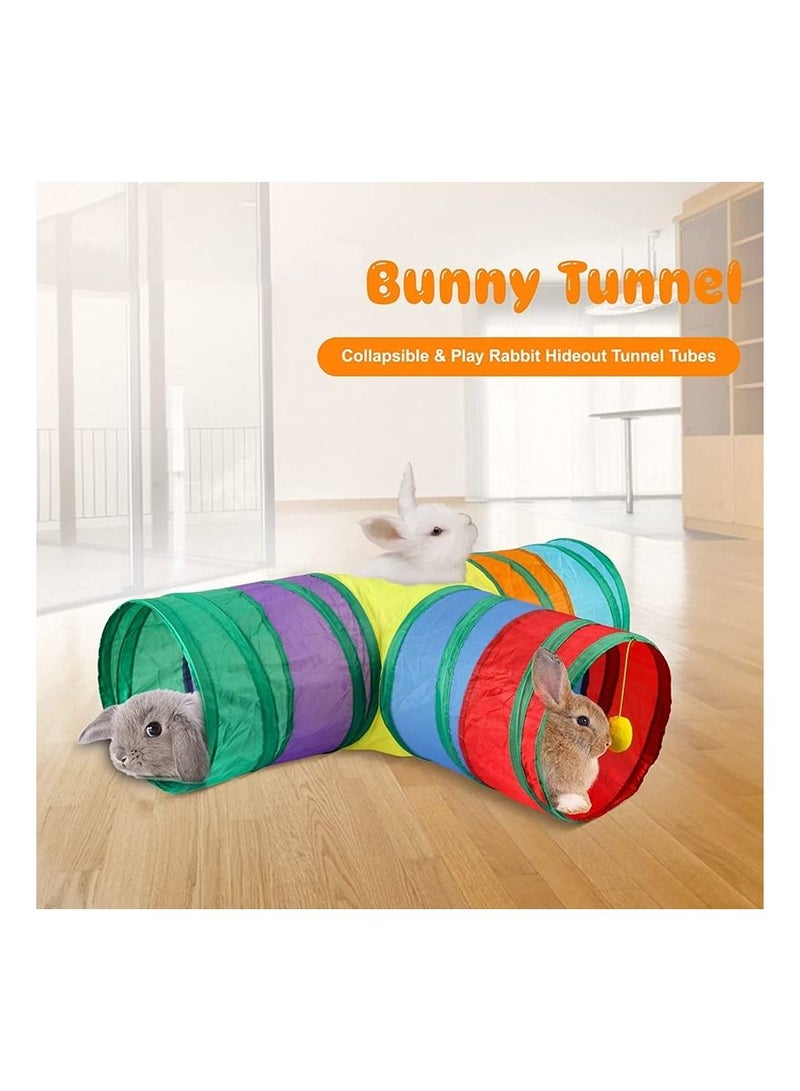 نفق نشاط قابل للطي 3 طرق للاختباء للحيوانات الصغيرة - Image 3