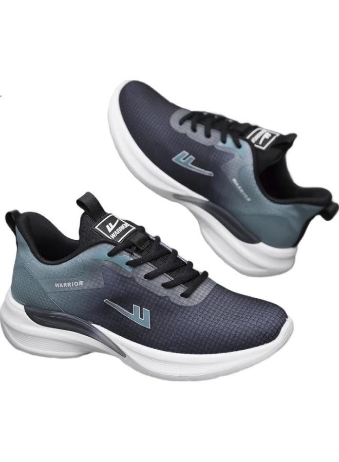 Pull Back Warrior Men'S Sports Shoes New Thick-Soled Men'S Shoes Black Green Size 43 - Image 3