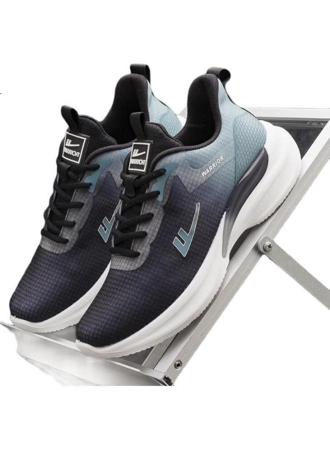 Pull Back Warrior Men'S Sports Shoes New Thick-Soled Men'S Shoes Black Green Size 43 - Image 2