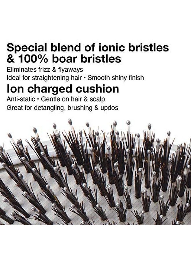 Olivia Garden Ceramic + Ion Supreme Paddle Hair Brush Cispco (Combo) - Image 5