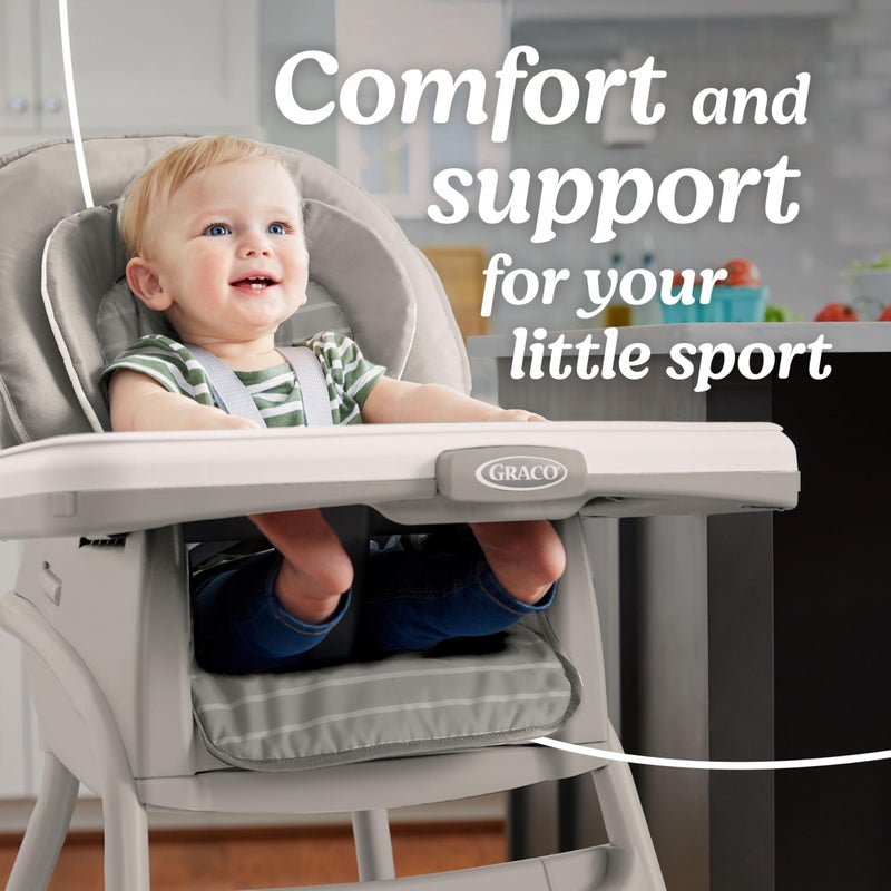 Graco Table2Table LX 6-in-1 Highchair, Willow with Infant Head Support & One-Hand Removable Tray - Image 5