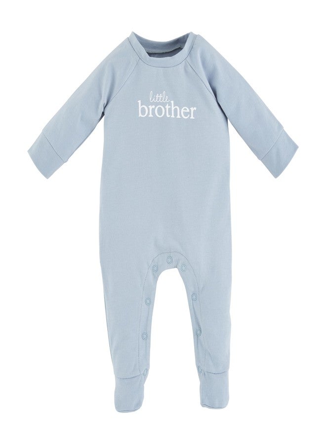 Mud Pie Baby Brother Sleeper, 0-3M Blue - Image 1