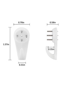 SHOWAY 48 Pack Non Trace Picture Invisible Traceless Hardwall Hanging Hook  - Image 3