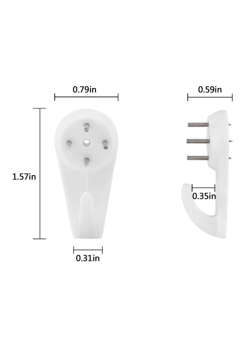 SHOWAY - 48 Pack Non Trace Picture Invisible Traceless Hardwall Hanging Hook - Image 1