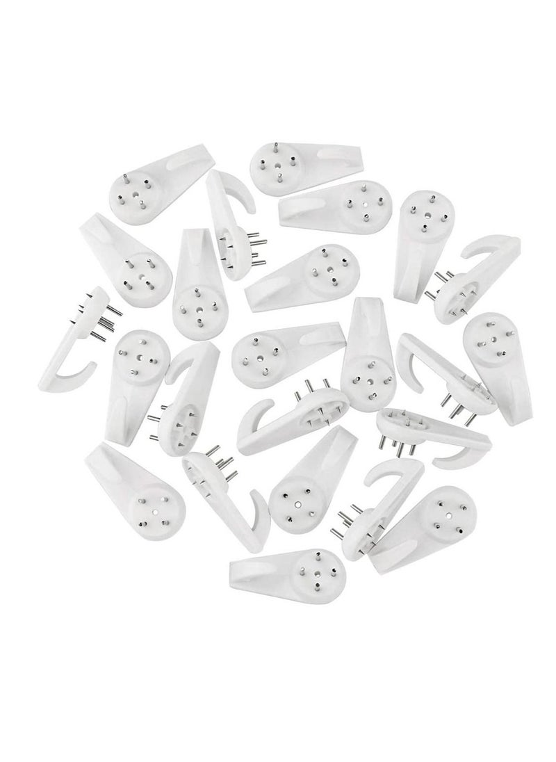 SHOWAY - 48 Pack Non Trace Picture Invisible Traceless Hardwall Hanging Hook - Image 1