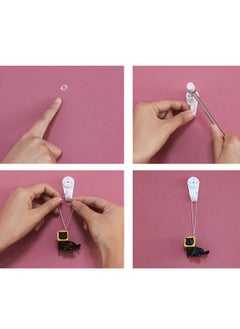 SHOWAY 48 Pack Non Trace Picture Invisible Traceless Hardwall Hanging Hook  - Image 5