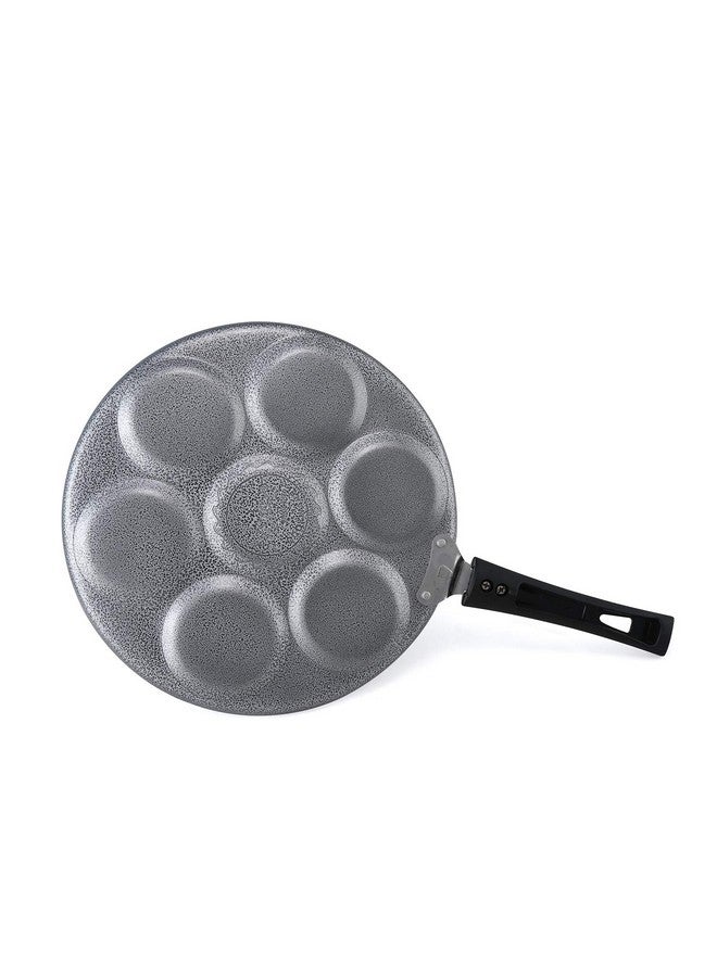 Anjali PTFE Coated Aluminium and Bakelite Mini Uttapam tawa, (7 Cavity, Black) - Image 4