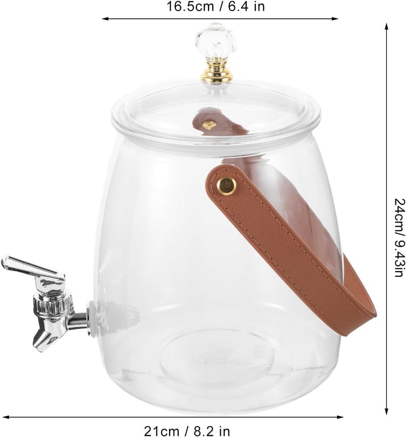 GALPADA Cold Water Dispenser 3.2l Plastic Beverage Pitcher with Faucet Summer Drink Container for Parties and Outdoor Use Random Color - Image 2