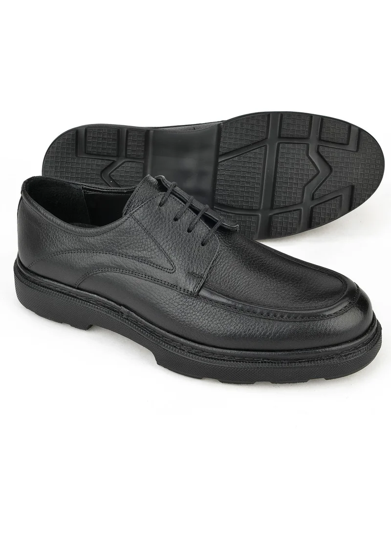 Ziya Men's Leather Shoes 143745Zab0707 Black