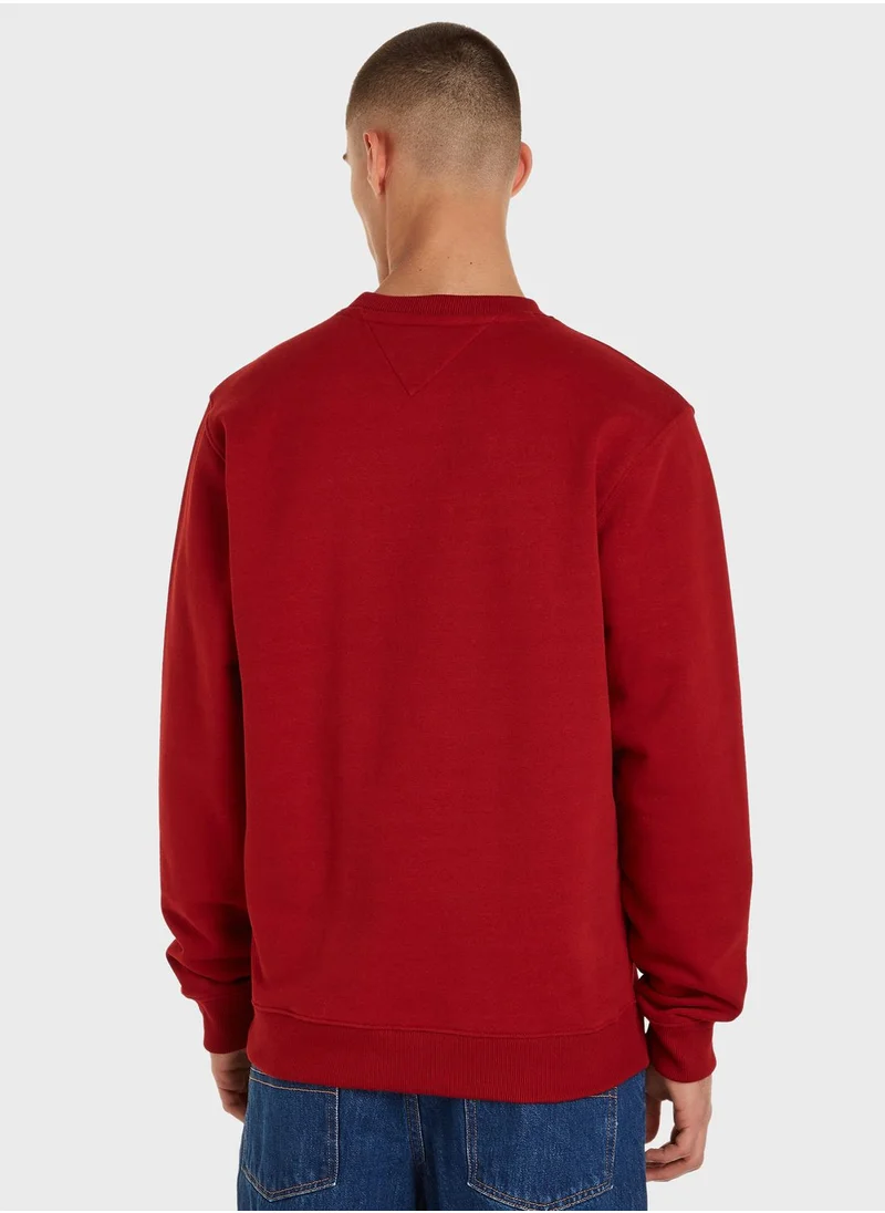 TOMMY JEANS Text Print Modern Sweatshirt