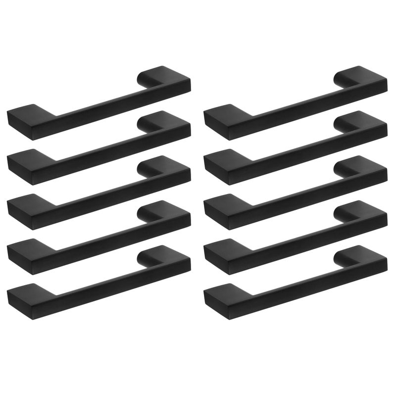 Design House 10Pack Caster Cabinet Pulls 3Inch 76mm Center to Center Drawer Pulls Matte Black Cabinet Handles Design House - Image 2