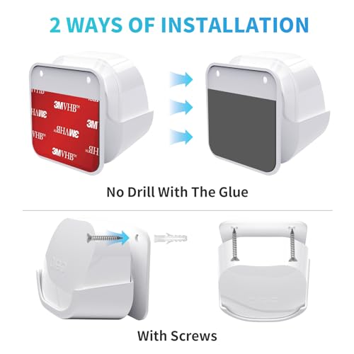 sootozy 3Pack Wall Mount Holder for eero 6 Plus 6+ and eero 6 Router Mesh Wi-Fi System,Wall Mount Stand Bracket for eero 6 Plus and eero 6 tri-Band Mesh,Wall Bracket for eero 6+ Extender Router Wire Organizer - Image 4