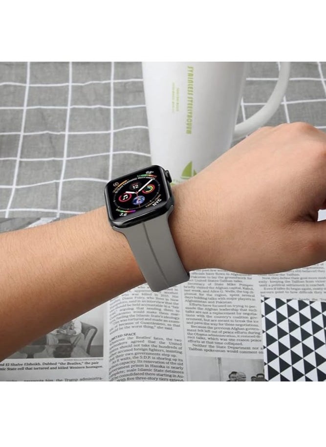 Generic - Magnetic Folding Buckle Strap for Apple Watch Band 49mm 44mm 42mm 45mm 41mm 40mm 38mm  Solo loop Bracelet Band for IWatch Series Ultra 8 7 5 SE6 3 - Image 1