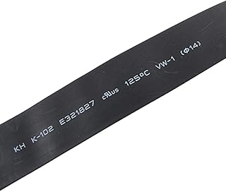 uxcell uxcell Black 14mm Heat Shrinkable Tube Shrinking Tubing Sleeve 6M  - Image 1