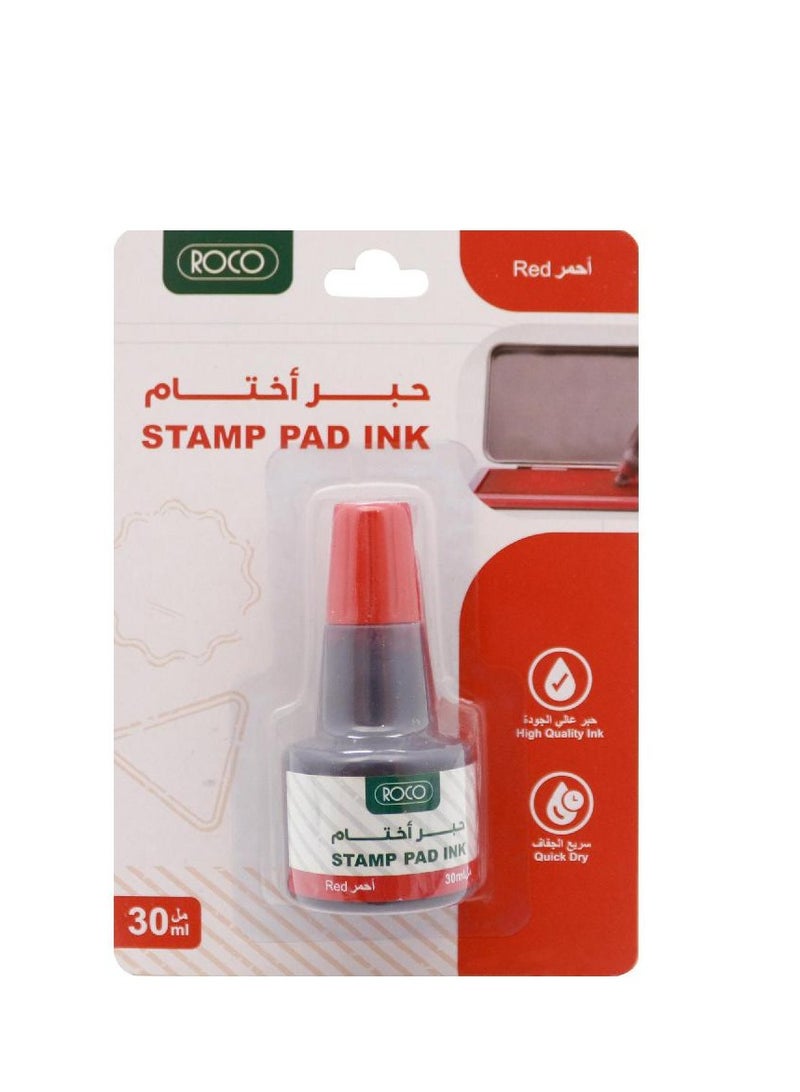 ROCO Stamp Pad Ink Refill Red 30.00 ml - Image 2