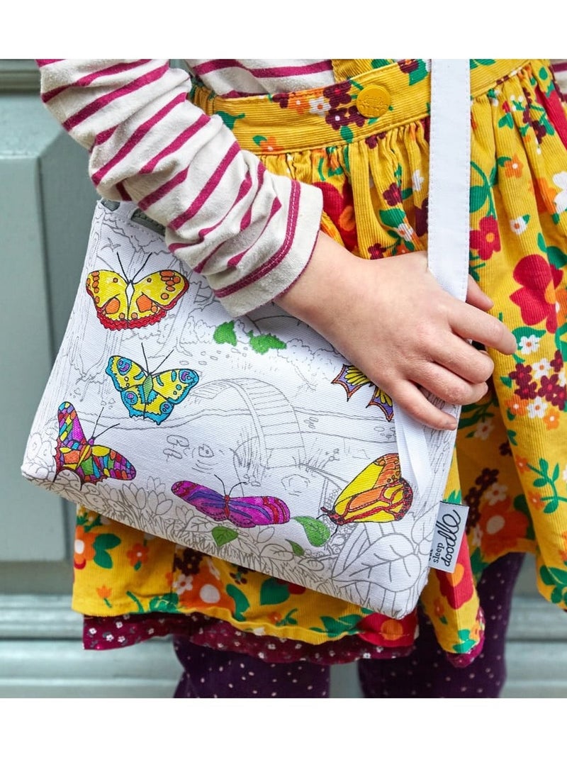 eatsleepdoodle Coloring Crossbody Bag, Butterfly  - Image 3